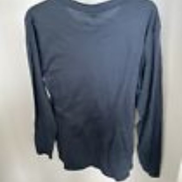 ALTERNATIVE APPAREL INC Mens T shirt medium Navy blue 01170C1 LS GO-TO TEE - Picture 8 of 8